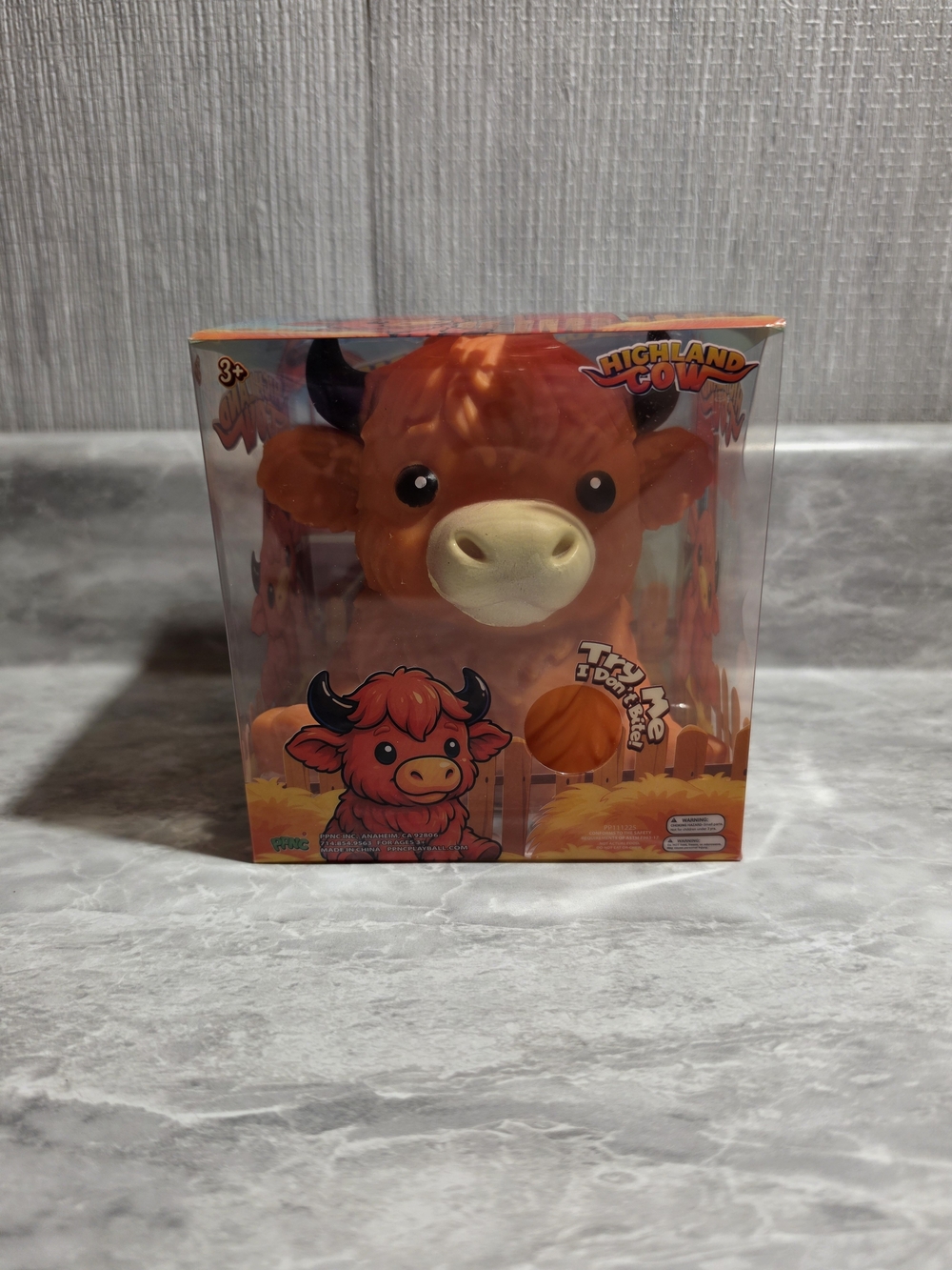 Squishy Toy - Orange Highland Cow
